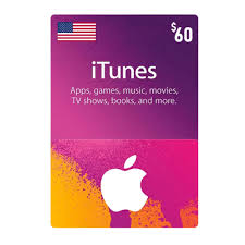 Apple iTunes Gift Card 60$ - USA (Send By SMS)
