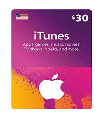 Apple iTunes Gift Card 30$ - USA (Send By SMS)