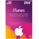 Apple iTunes Gift Card 250$ - USA (Send By SMS)