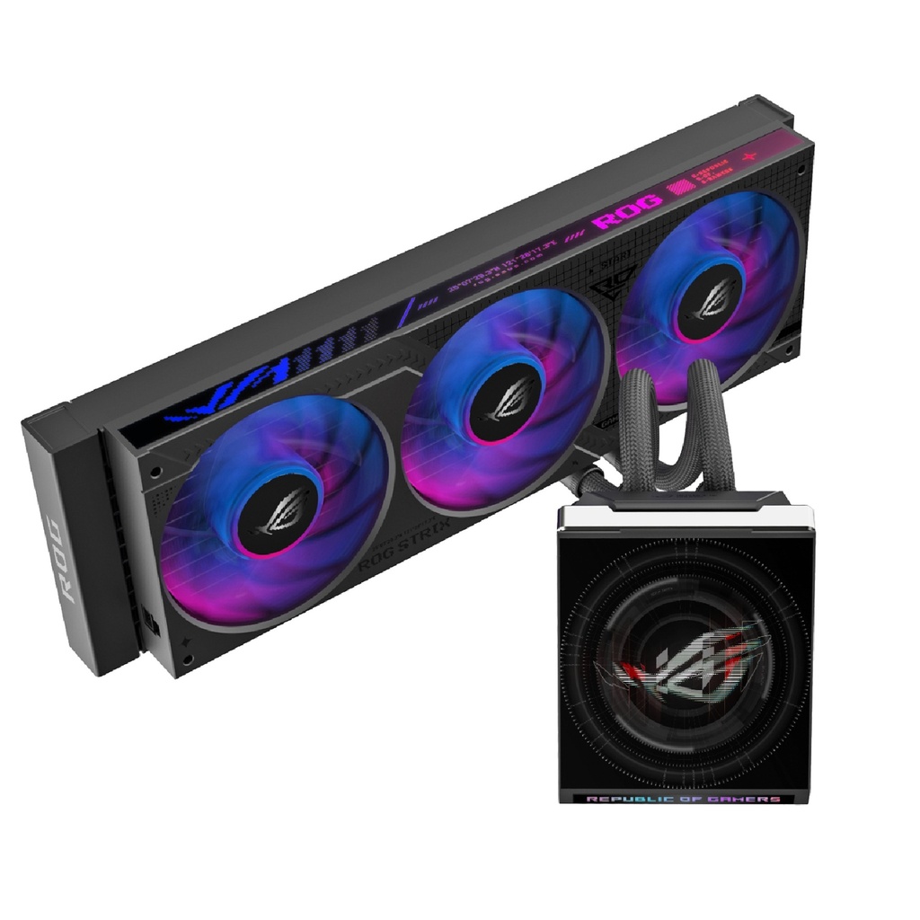 [NS039481] Asus Rog Strix LC IV 360 ARGB LCD Cpu Liquid Cooler - Black