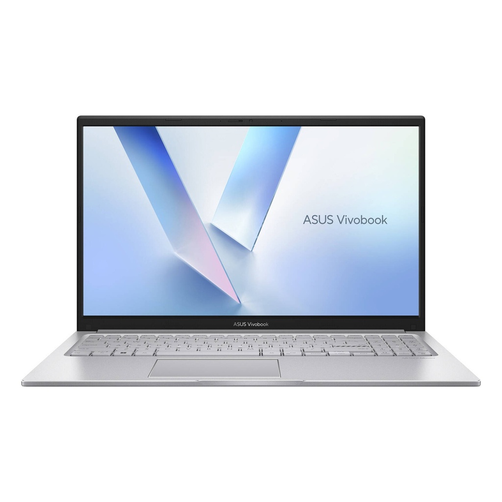 [NS039401] Asus Vivobook X1504VA-BQ4173 Laptop, Intel Core 7 Processor 150U, 8GB RAM, 512GB SSD, Intel Graphics, 15.6" FHD IPS 60Hz Display, English/Arabic Keyboard, Windows 11 Pro (License), Cool Silver | 90NB13Y2-M01TV0