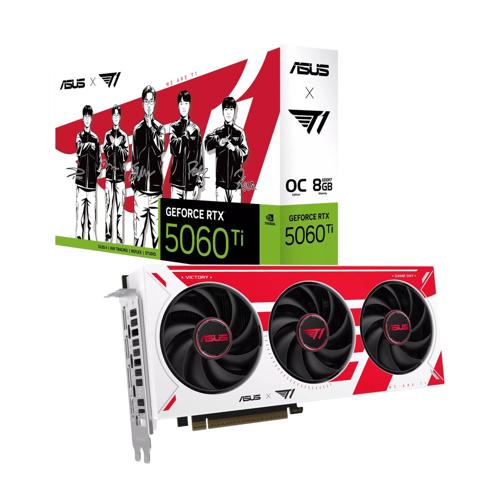 [NS039853] ASUS T1 GeForce RTX 5060 Ti 8GB OC Edition GDDR7 Graphics Card