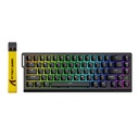ATTACK SHARK X68 HE Rapid Trigger Keyboard Magnetic Switch 66 Keys Layout, PBT Keycaps, RGB Light Effect - Black