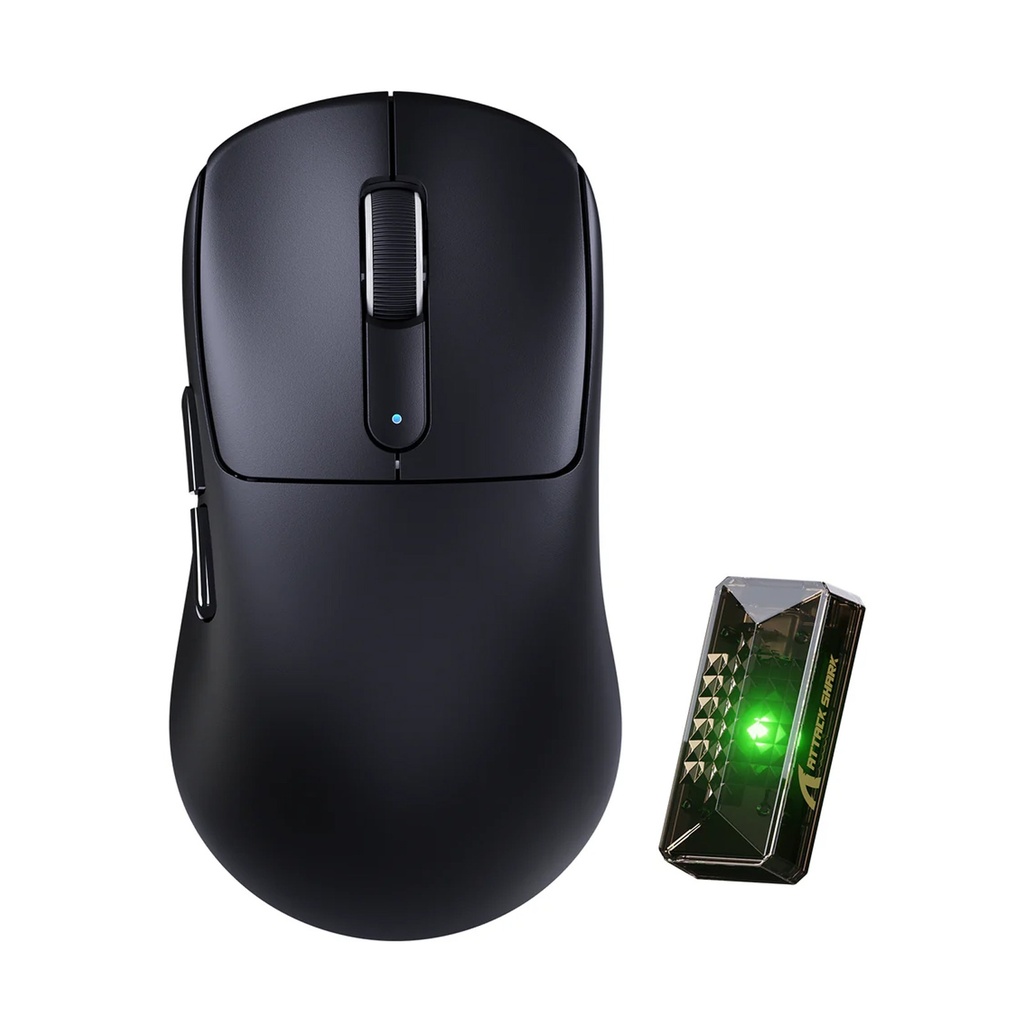 [NS039661] ATTACK SHARK V5 PAW3950 MAX Sensor Wireless Gaming Mouse with 42000 DPI, 55g Ultra-Lightweight - Black