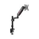 GAMEON Pole Mounted Gas Spring Single Monitor Arm Stand And Mount For Gaming And Office Use (17" - 32") Each Arm Up To 9 KG - Black