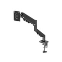 GAMEON Gas Mechanical Spring Single Monitor Arm For Gaming And Office Use (17" - 32") Flat & Curve Monitor Arm Upto 9 Kg-Black