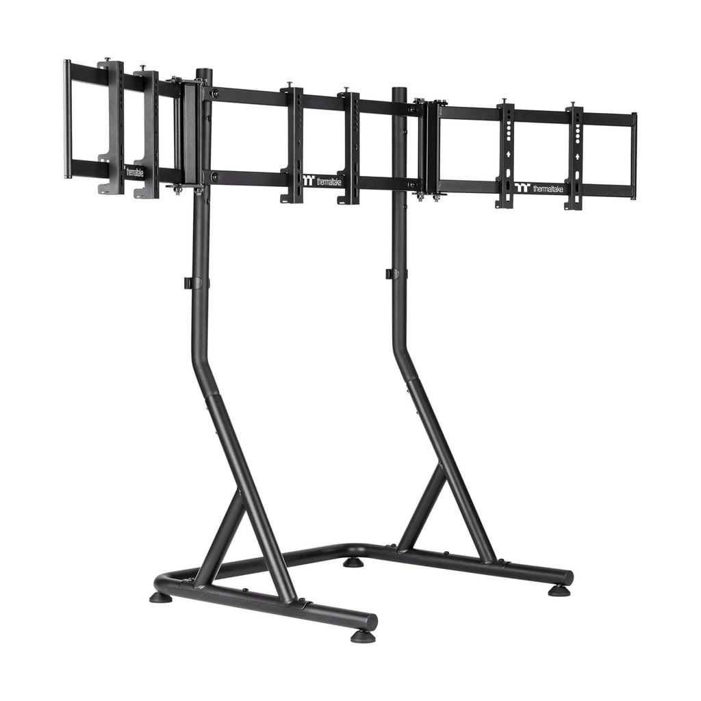 [GEA-RMS-TMSBLK-01] Thermaltake Triple Racing Monitor Stand 32" Cable Management, 20KGx3, Anti-Theft Design,Compatible with Vesa and GR500 Racing Simulator Cockpit