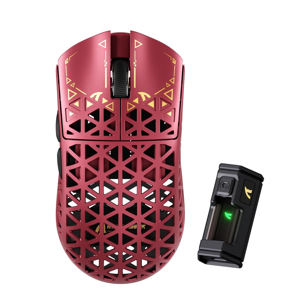 [R5-ULTRA-RED] Attack Shark R5 Ultra Carbon Fiber Tri-Mode Wireless (BT/2.4G Wireless/Wired) 8K PAW3950MAX Gaming Mouse-Red