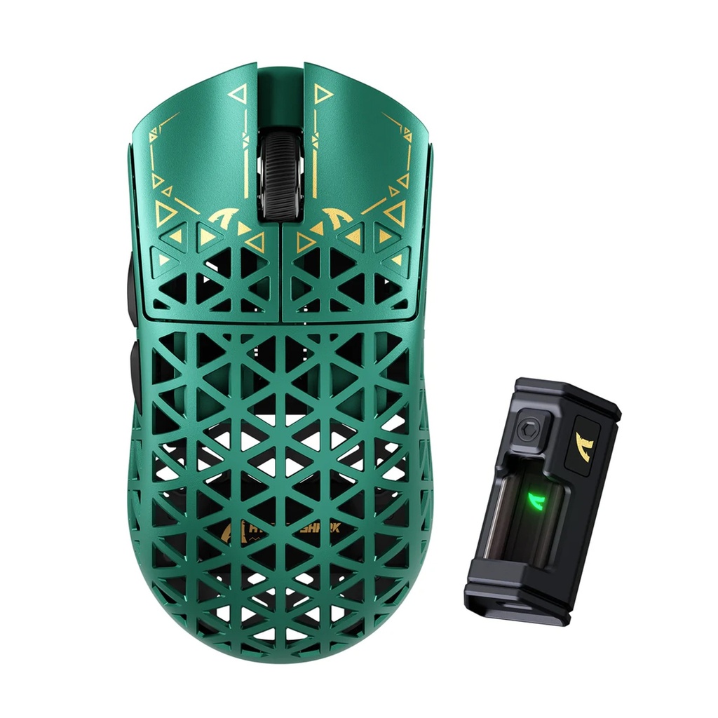 [R5-ULTRA-GREEN] Attack Shark R5 Ultra Carbon Fiber Tri-Mode Wireless (BT/2.4G Wireless/Wired) 8K PAW3950MAX Gaming Mouse - Green