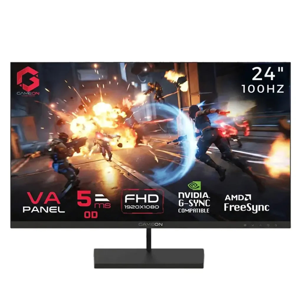 [GGBSG] GAMEON GB24F100 Basic Series Gaming Monitor 24"| (FHD) | 100Hz | 5ms | HDMI 1.4 | VA