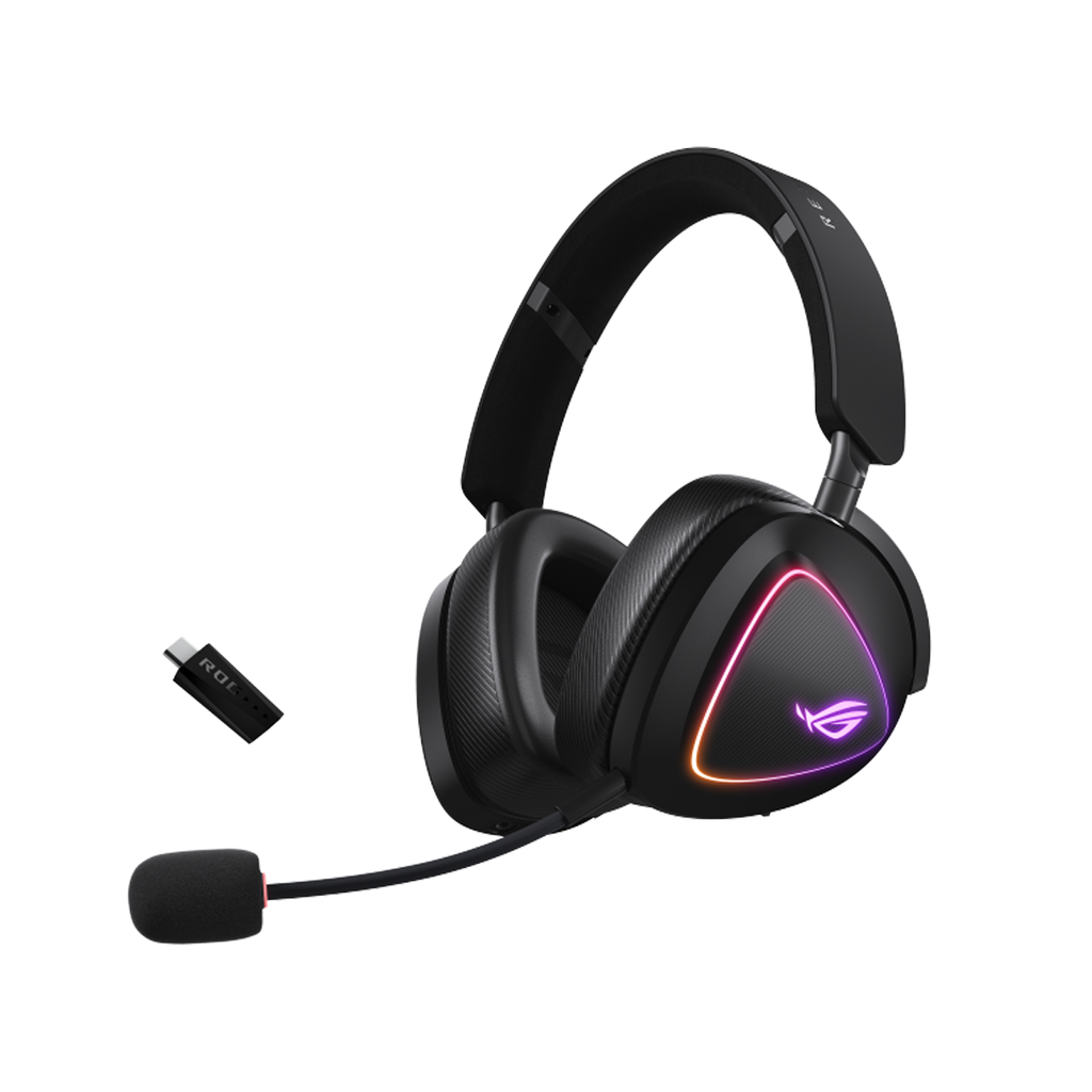 [90YH03W0-BHUA00] Asus A701 Rog Delta II Tri-Mode Wireless/Bluetooth Gaming Headset For PC,PlayStation,Switch,Mac & Mobile