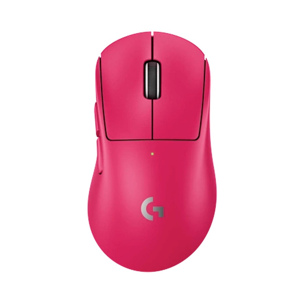 [910-007374] Logitech Pro X SuperLight 2 DEX Wireless/Wired Robust Lightspeed Gaming Mouse, 44,000 DPI Hero 2 Sensor, Upto 95 Hrs Battery Life - Magenta