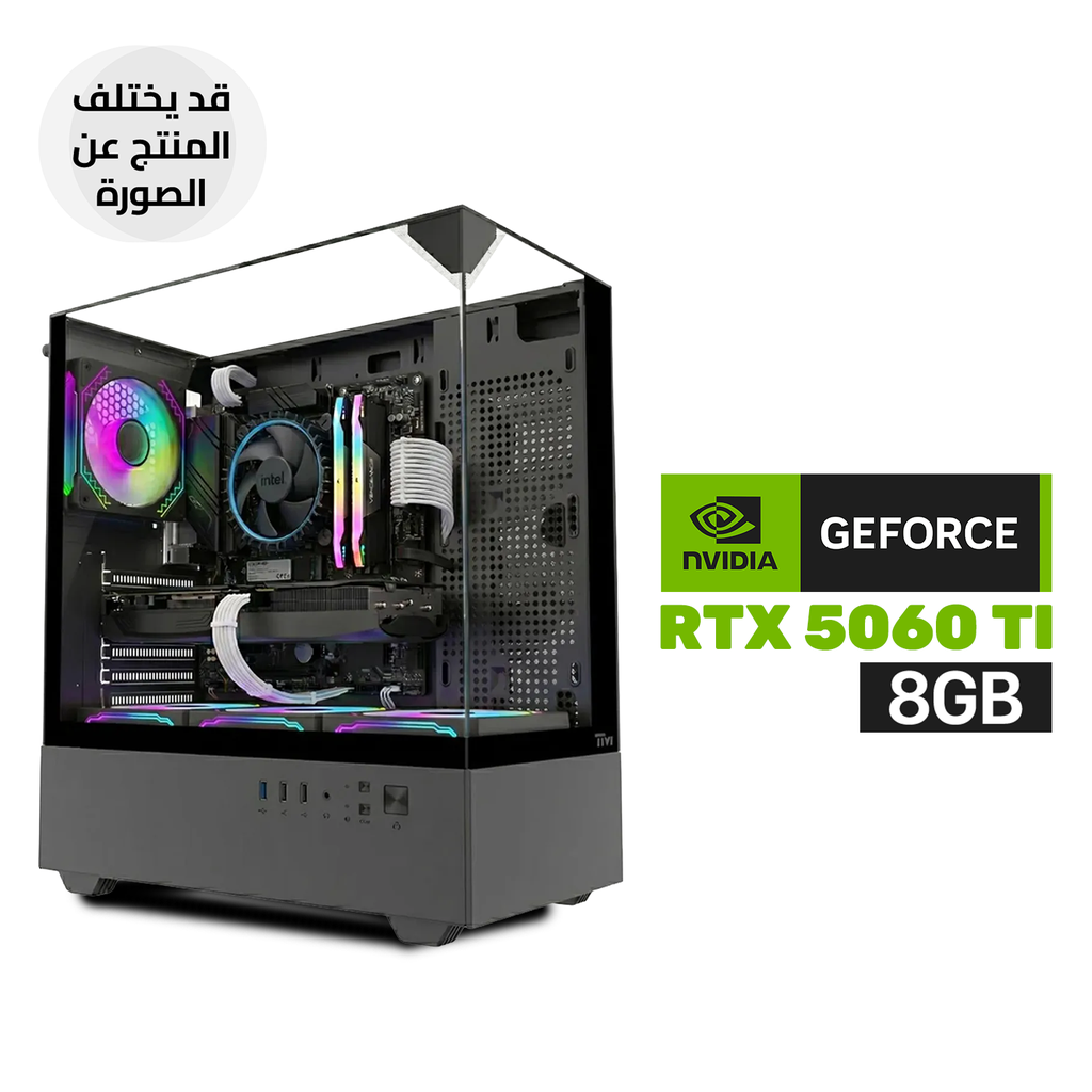 [TM-FURY-B-CGP2] Gaming PC - ULTRA 5-250K, Gigabyte Intel Core Ultra H810M Motherboard, 16GB RAM DDR5, 1TB SSD NVMe, RTX 5060 TI 8GB VGA, 750 WATT PSU, L240 Liquid Cooler, Twisted Minds Fury Series ATX Case with 4 ARGB Fans, USB Wi-Fi Adapter, Windows 11 Pro (License)