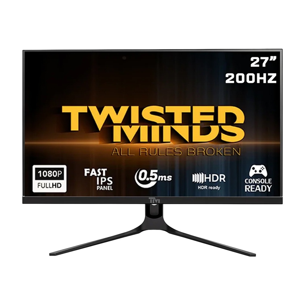 [TM27FHD200IPS] Twisted Minds TM27FHD200IPS Supreme Series 27” FHD IPS 200Hz 0.5ms HDMI 2.1 Gaming Monitor - Black