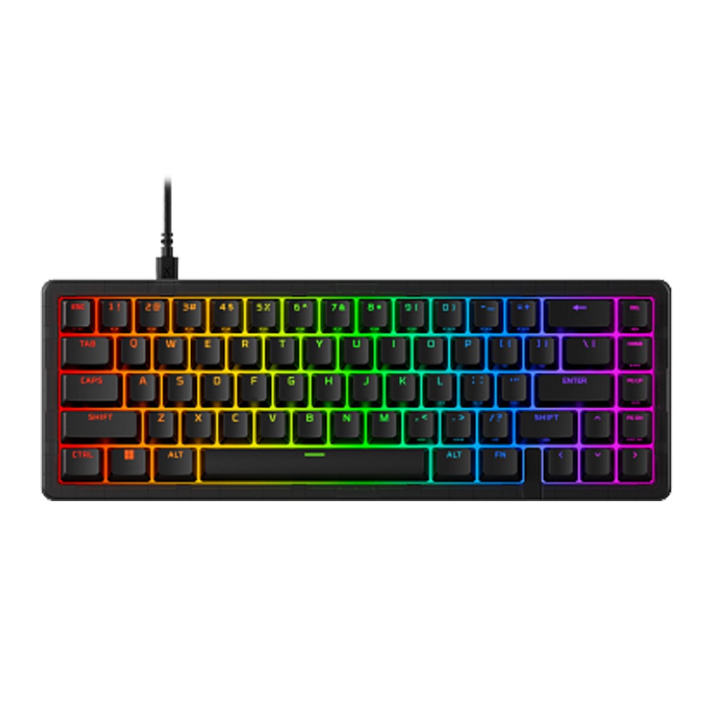 [B4QS3AA] HyperX Origins 2 65 RGB Mechanical Wired Gaming Keyboard Linear Red Switch For PC, PS5, Xbox Series - Black