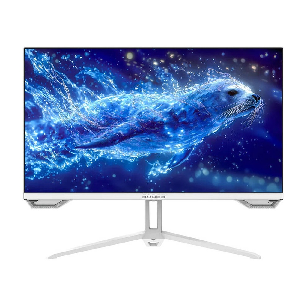[SA-F05F24W] Sades SL-Sealion 24" Plus FHD Flat IPS 165Hz 1ms Gaming Monitor With Adaptive Sync, HDR Support, Anti-Blue Light Eye Care -White