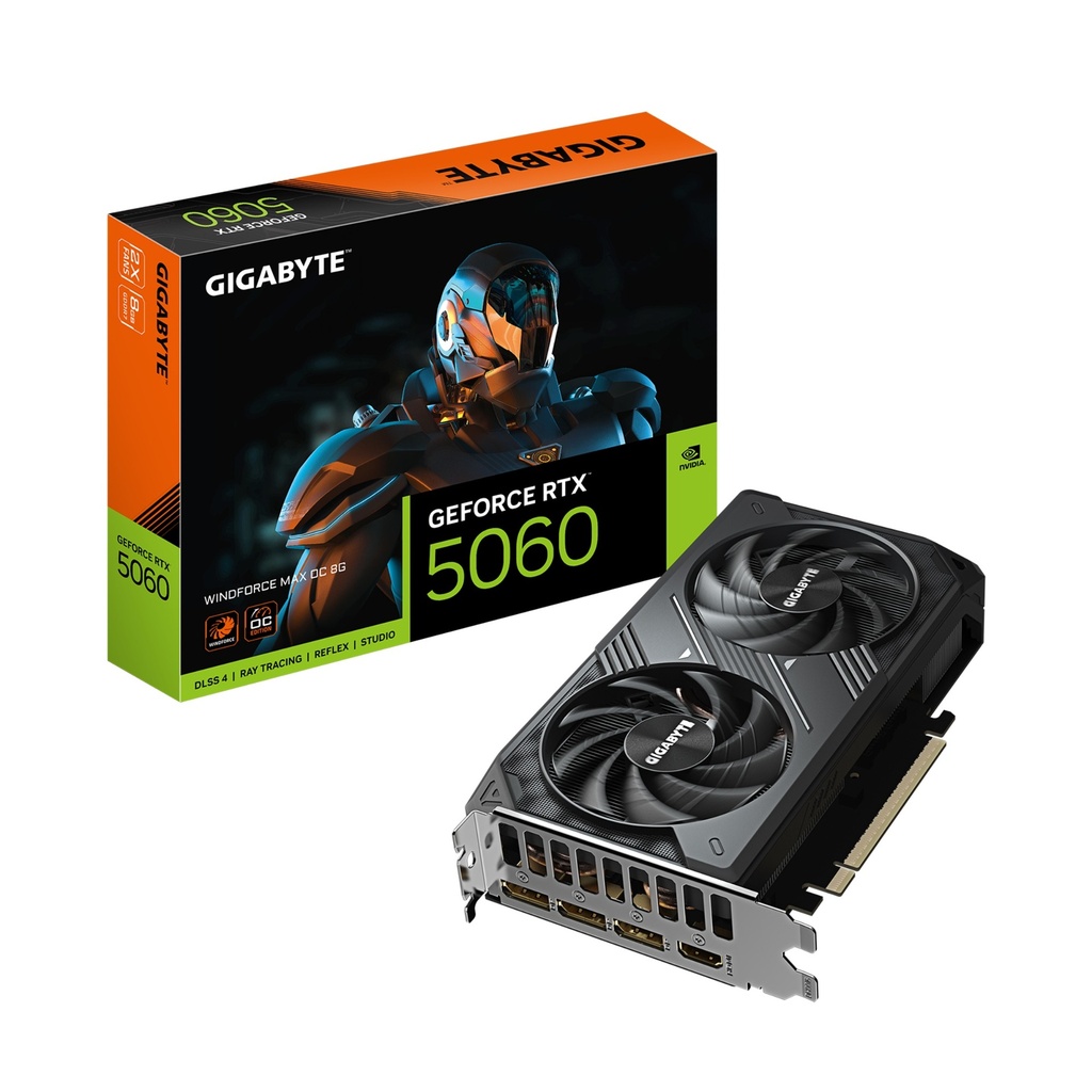 [9VN5060WXO-00-G10] Gigabyte GeForce RTX 5060 Windforce Max OC 8GB GDDR7 Graphics Card