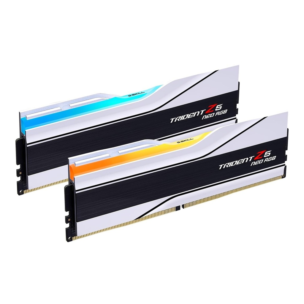 G.SKILL Trident Z5 Neo RGB Series ( Intel XMP & AMD EXPO) DDR5 RAM 64GB (2x32GB) 6000MT/s CL36 Desktop Memory Kit - White