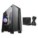 GameMax Nova N6 ATX Mid Tower Gaming Case - Black With Antec B650 Bronze 650W Power Supply