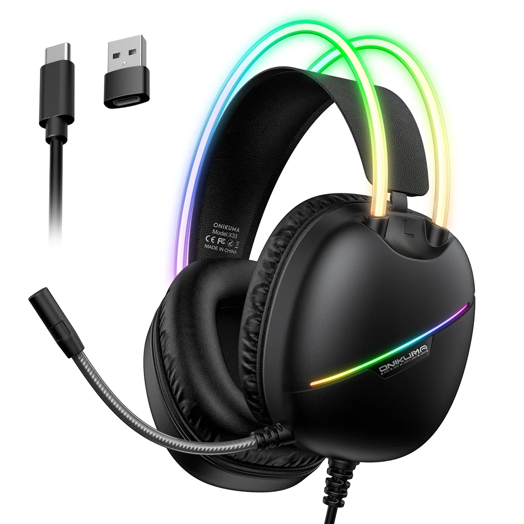 ONIKUMA X33 Gaming Headset Muli-device Compatible Intelligent Compatibility