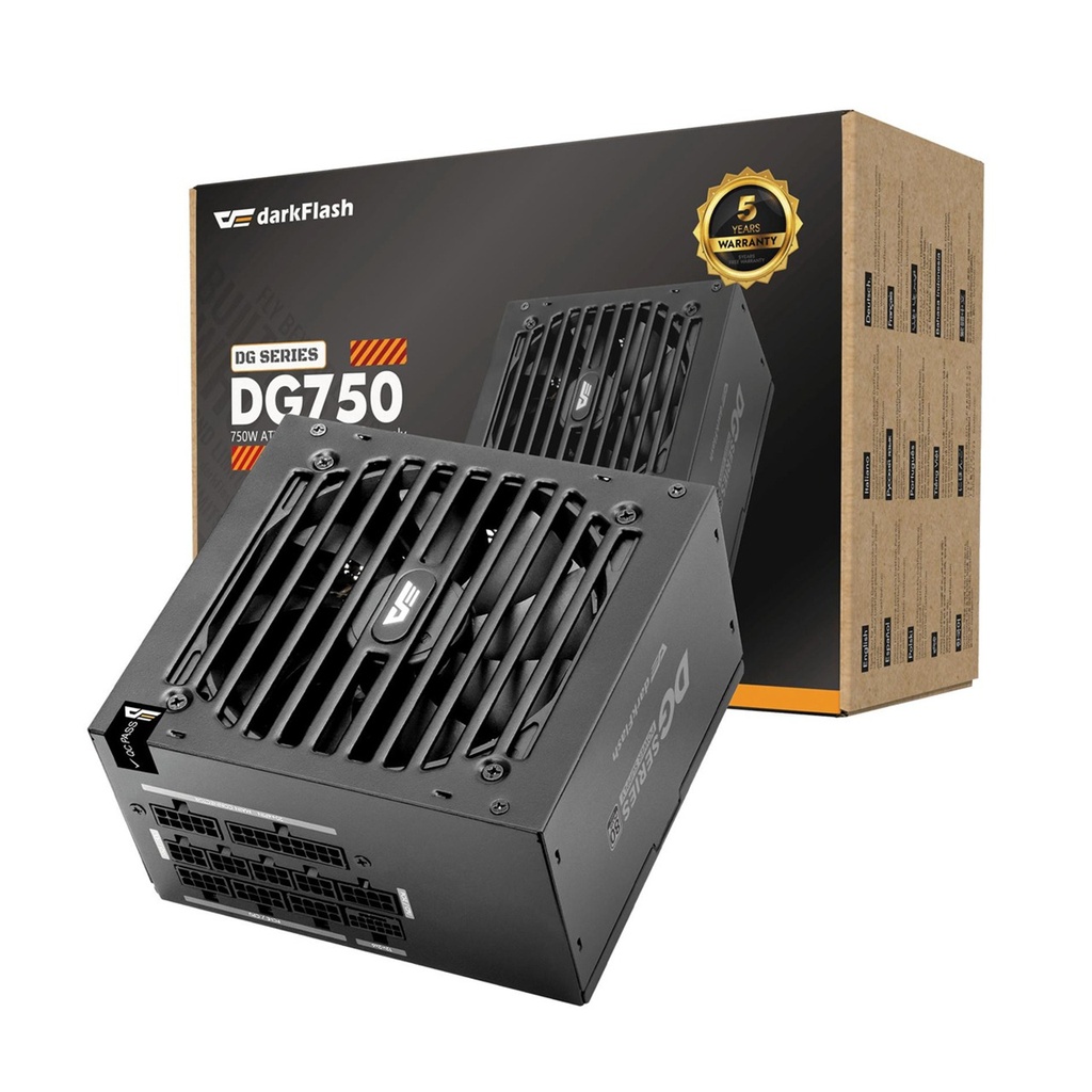 Darkflash DG750 80 PLUS Gold Fully Modular ATX 3.1& PCIe 5.1 ATX 750W Power Supply