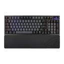 ASUS ROG Azoth 96 HE Wireless Gaming Keyboard, Tenkeyless Size, ROG HFX V2 Magnetic Switches, Featuring an OLED Display, three-way knob, Tri-Mode connectivity, Detachable Silicone Wrist Rests