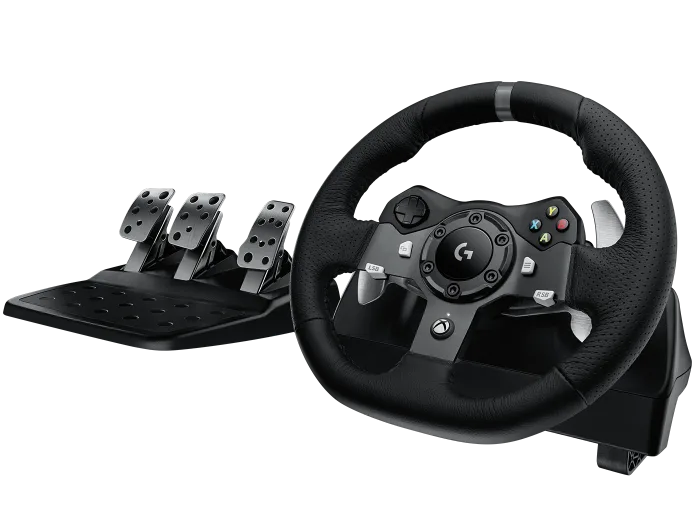 [LGDFU] Logitech G920 Driving Force Racing Wheel for Xbox One and PC - Black (Used)