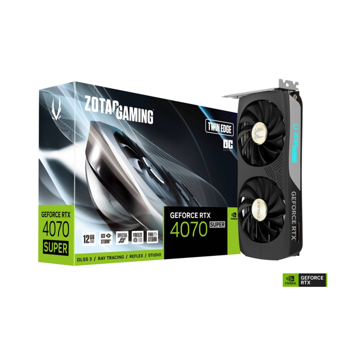 [ZGGYN] Zotac Gaming GeForce RTX 4070 Super Twin Edge OC Edition 12GB GDDR6X Graphics Card