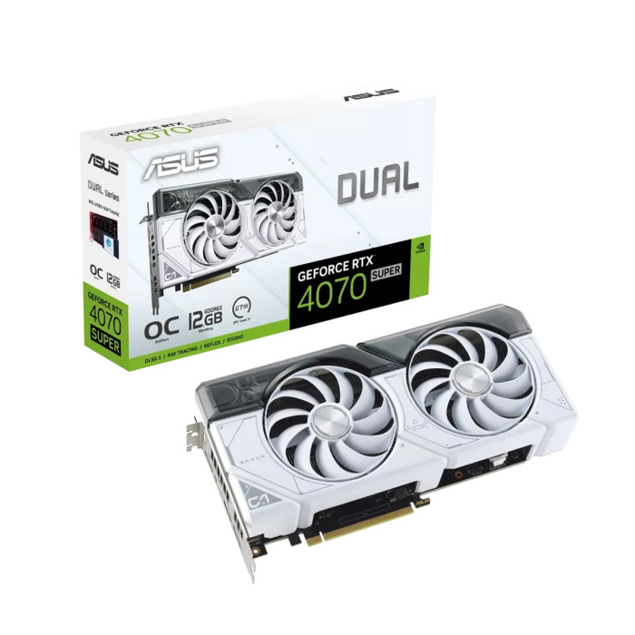 [ADGRU] ASUS Dual GeForce RTX™ 4070 SUPER White OC Edition 12GB GDDR6X (Used)