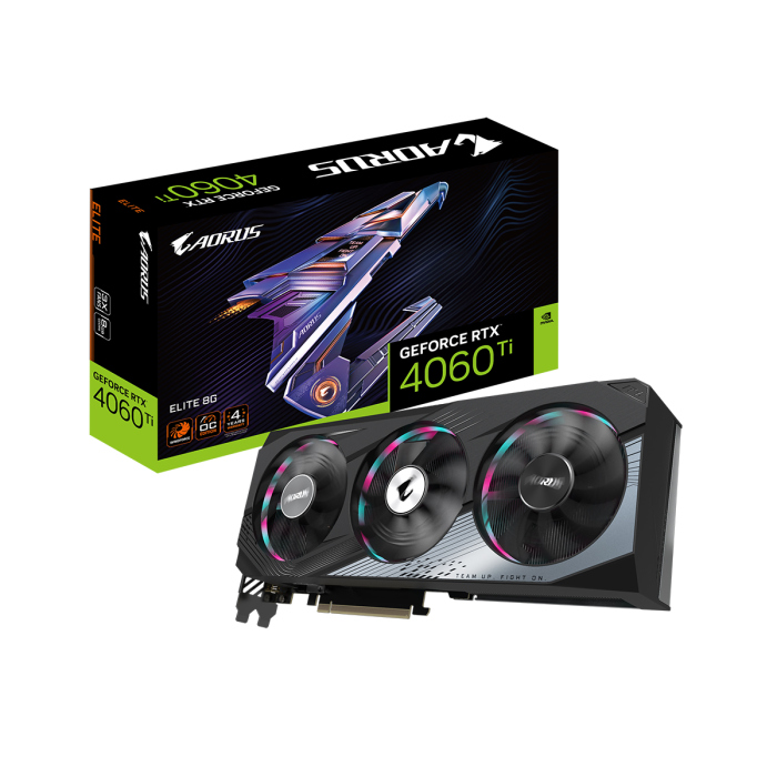 [GAG1N] Gigabyte AORUS GeForce RTX™ 4060 Ti ELITE 8G Graphics Card