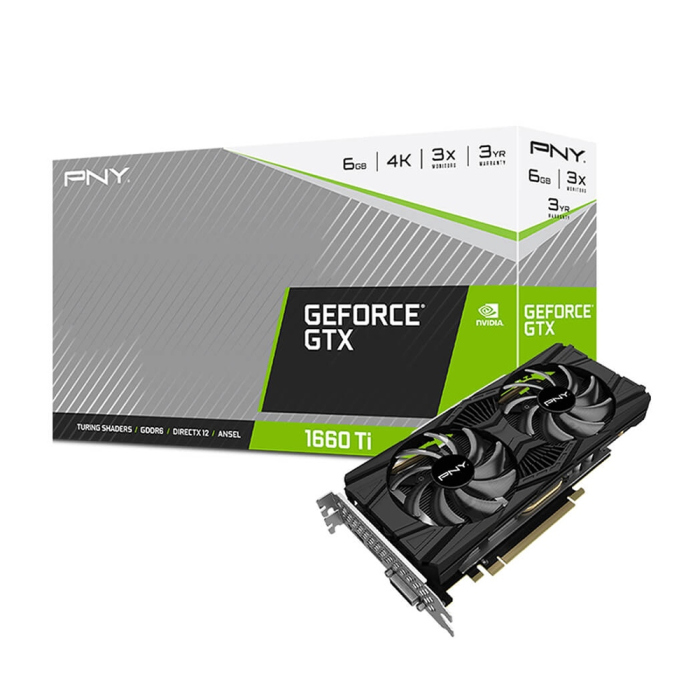[PGG0N] PNY GeForce GTX 1660 Ti Dual Fan 6 GB Graphics Card
