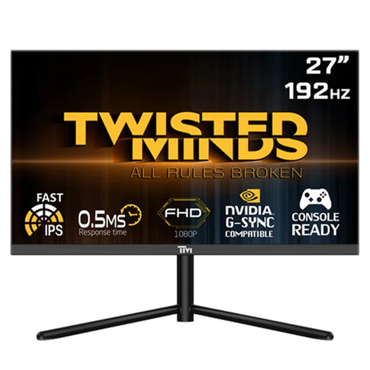 [TM2NU] Twisted Minds 27'' Flat FHD Fast IPS, 192Hz, 0.5ms, HDMI 2.1, HDR Gaming Monitor (Used)