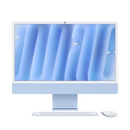 Apple iMac 24" M4 With Standard Glass 8-Core CPU 8-Core GPU 16GB RAM 256GB SSD (Eng/Arb KB) - Blue