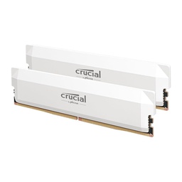 Crucial Pro 32GB (2x16GB) DDR5 6400MT/s CL38 Memory Kit - White