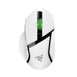 Razer Basilisk V3 X HyperSpeed Wireless/Bluetooth Gaming Mouse Mechanical Switches Gen-2-5G Advanced 18K Optical Sensor, Chroma RGB, 9 Programmable Controls, 535 Hr Battery - White Edition