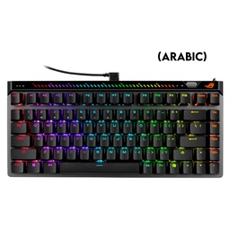 Asus M705 Rog Falchion Ace 75 HE 75% Wired Analog Gaming Keyboard HFX V2 Magnetic Switch Refined & Precise (Arabic) - Black